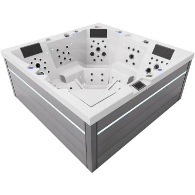 SPA басейн Aquajoy Monaco Silver-White Marble + Jet LED (Австралія), 220×220×90 см