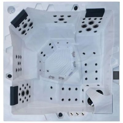 SPA басейн Aquajoy Monaco Silver-White Marble + Jet LED (Австралія), 220×220×90 см