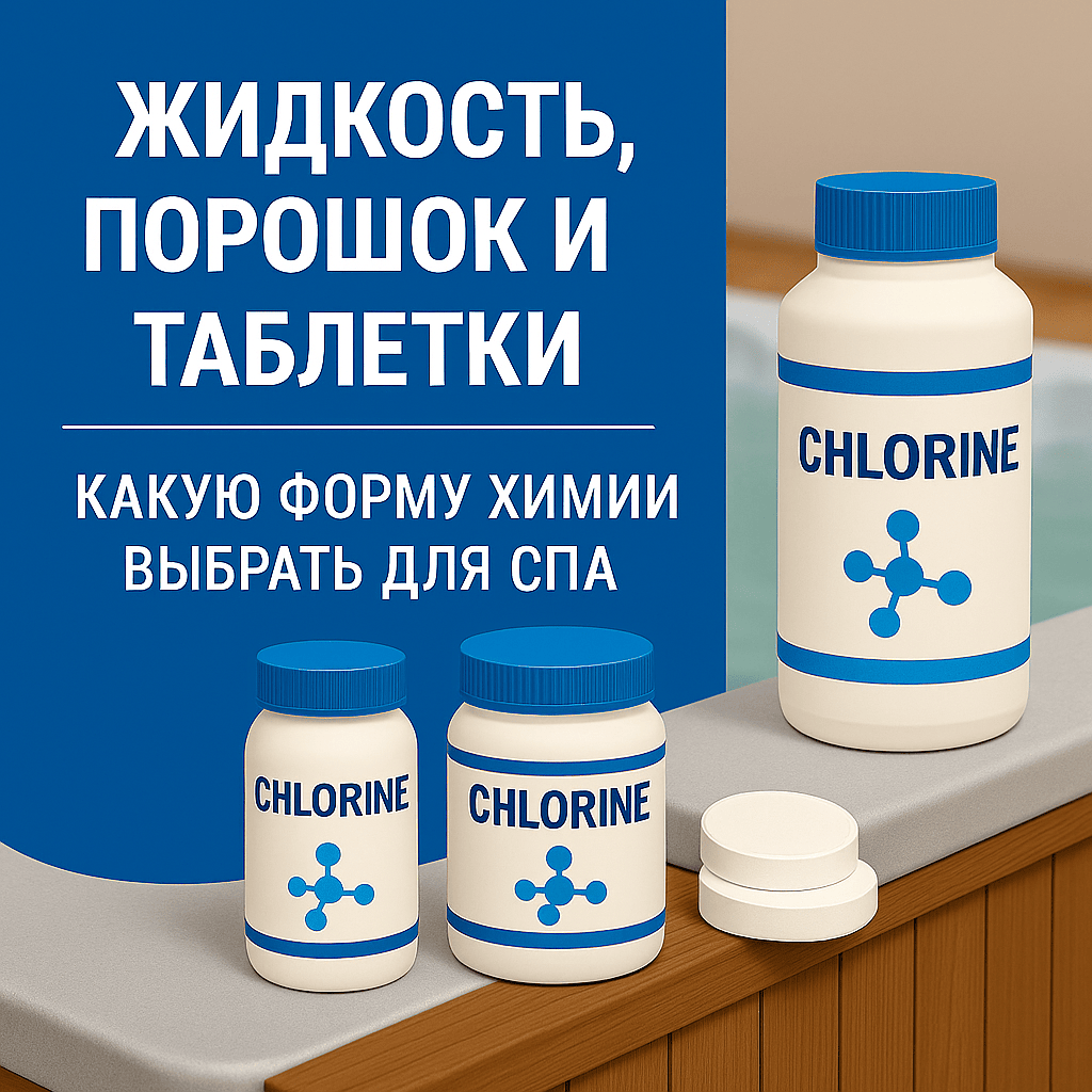 Жидкость, порошок или таблетки для СПА