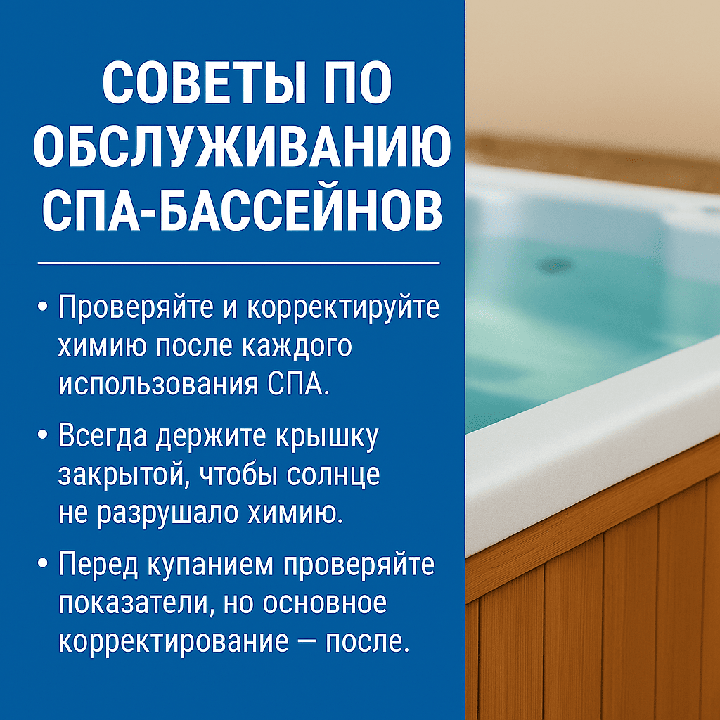 Советы по обслуживанию СПА
